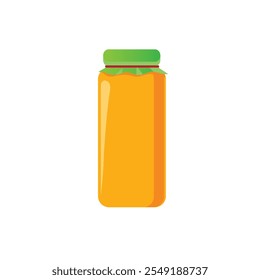 Honey jar flat vector design