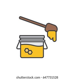 Honey jar icon.