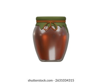 honey jar icon 3d illustration render