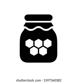 Honey jar icon. Editable vector illustration symbol
