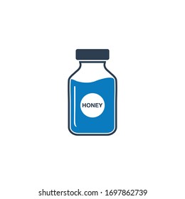 Honey Jar Icon. Editable Vector EPS Symbol Illustration.