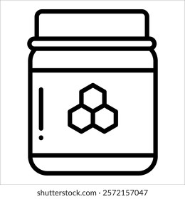 Honey Jar Icon Element For Design