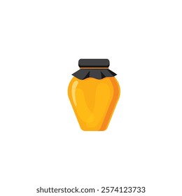 Honey jar icon flat vector design
