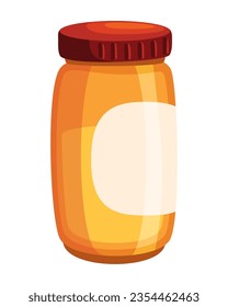 honey jar icon isolated illustration