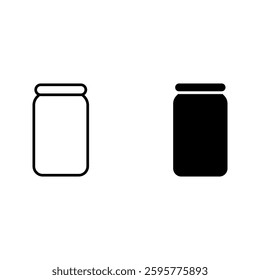 honey jar icon set color editable