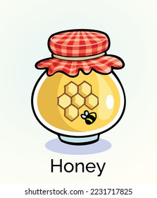 Honey jar icon set pro vector illustration