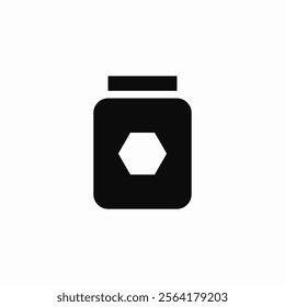 honey jar icon sign vector