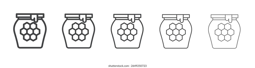 honey jar icon simple illustration collection symbol