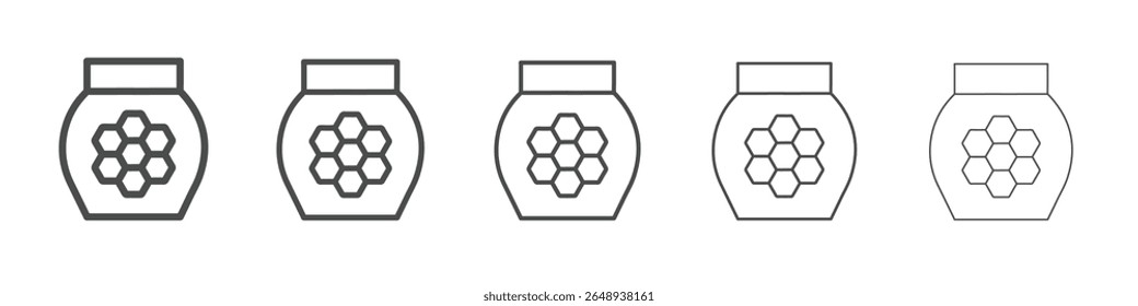 honey jar icon simple isolated vector sign