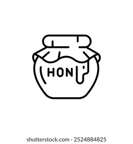 Honey jar icon. Simple honey jar icon for social media, app, and web design. Vector illustration