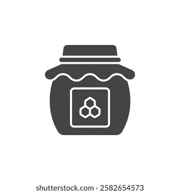 honey jar icon simple thin line vector
