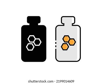 Honey jar icon symbol design illustration