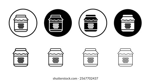 Honey jar icon Symbol mark in filled style