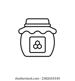 honey jar icon thin line outline sign