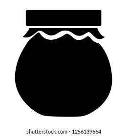 Honey jar icon vector