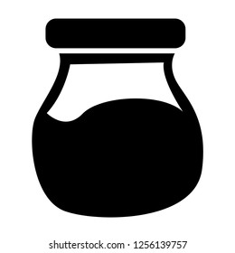 Honey jar icon vector