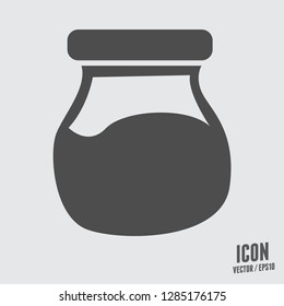 Honey jar icon vector