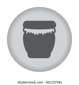 Honey jar icon. Vector eps 10.