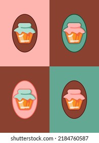 Honey Jar Icon, Vector Illustration