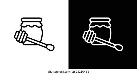 Honey jar icon vector illustration for web and mobile