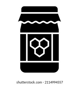 Imagen vectorial de icono de Honey Jar. También se puede usar para aplicaciones web, aplicaciones móviles y medios impresos.
