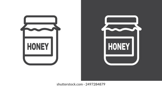 Honey jar icon vector logo set collection for web app ui