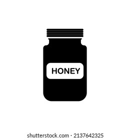 honey jar icon vector. simple flat shape