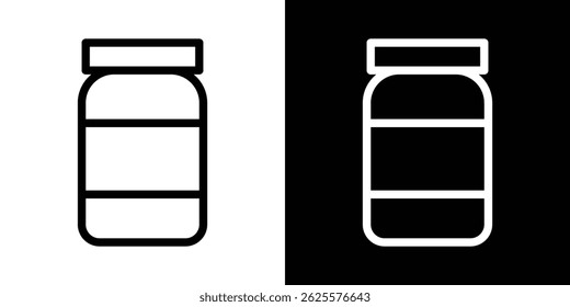 Honey jar icon vector for web and mobile app. Symbol isolated.
