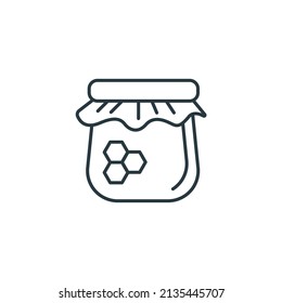 Honey Jar icons  symbol vector elements for infographic web