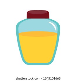 diseño de ilustraciones vectoriales de iconos aislados de miel en frasco