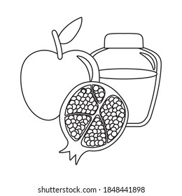 diseño de ilustraciones vectoriales de iconos aislados de miel en frasco