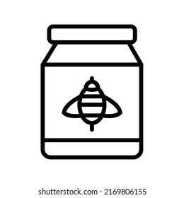 Honey Jar Isolated Vector icon which can easily modify or edit

