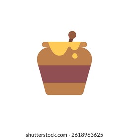 honey jar pot ceramic vase vector emoji illustration symbol sign icon 