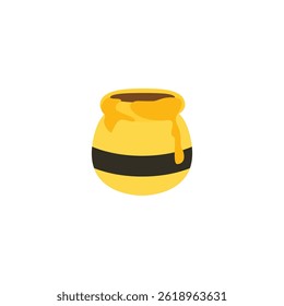 honey jar pot ceramic vase vector emoji illustration symbol sign icon 