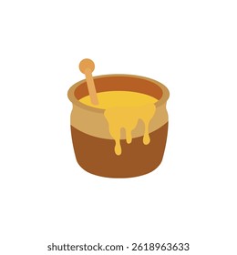 honey jar pot ceramic vase vector emoji illustration symbol sign icon 