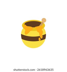 honey jar pot ceramic vase vector emoji illustration symbol sign icon 