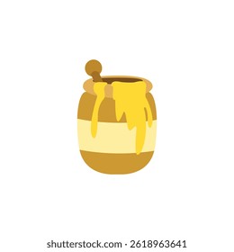 honey jar pot ceramic vase vector emoji illustration symbol sign icon 
