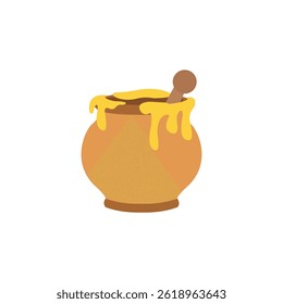 honey jar pot ceramic vase vector emoji illustration symbol sign icon 