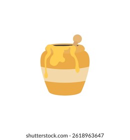 honey jar pot ceramic vase vector emoji illustration symbol sign icon 