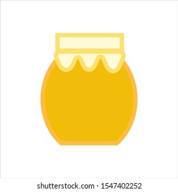 honey jar shaped simple icon vector