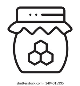 Honey Jar Simple Vector Icon