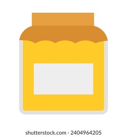 Honey Jar Vector Flat Icon For Personal And Commercial Use.
