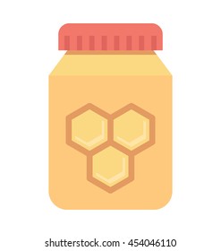 Honey Jar Vector Icon