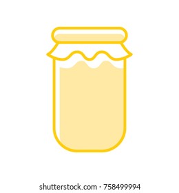 Honey jar vector icon