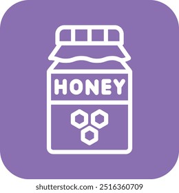 Honey Jar Vector Icon Design Illustration