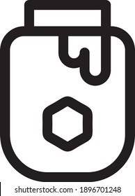 honey jar vector icon. honey jar icon symbol on eps 10