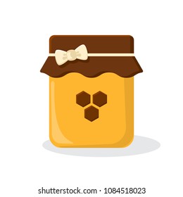 Honey jar. Vector illustration