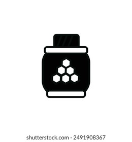 honey jar vector type icon