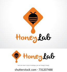 Honey Lab Logo Template Design Vector, Emblem, Design Concept, Creative Symbol, Icon