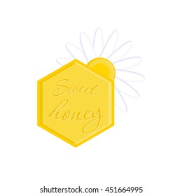 Honey Label with bee.